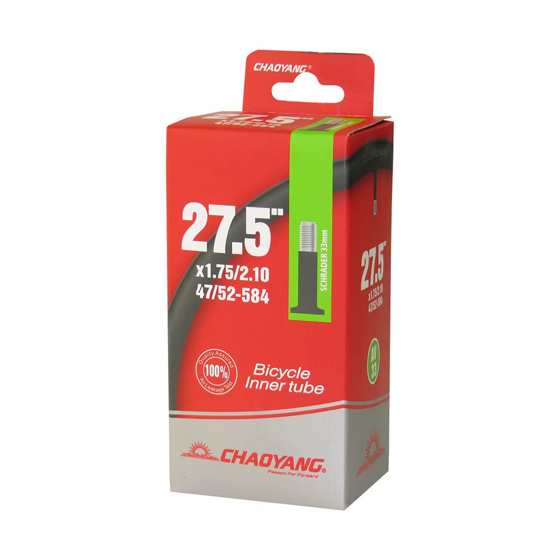 CÁMARA CHAOYANG 27.5x1.75/2.10 VÁLVULA GRUESA