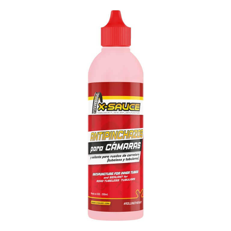 LÍQUIDO ANTIPINCHAZOS X-SAUCE PARA CÁMARA Y SELLANTE TUBELESS